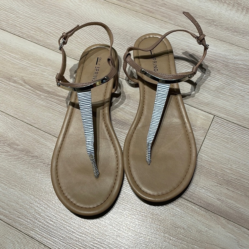 Sandals with a strap